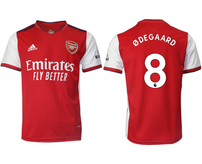 Men 2021-2022 Club Arsenal home aaa version red #8 Soccer Jersey->bayern munich jersey->Soccer Club Jersey